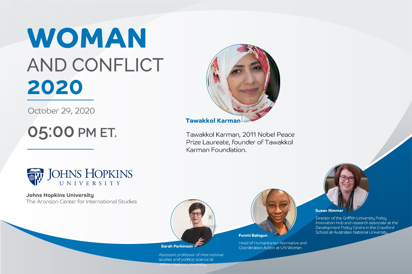 Mrs. Tawakkol participated in a dialogue session on Women and Conflict